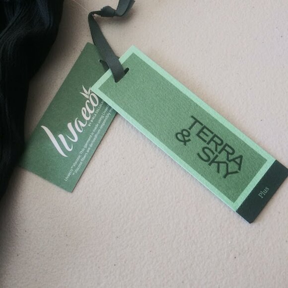 Terra & Sky flutter sleeve women's size 2X black top - Picture 12 of 12